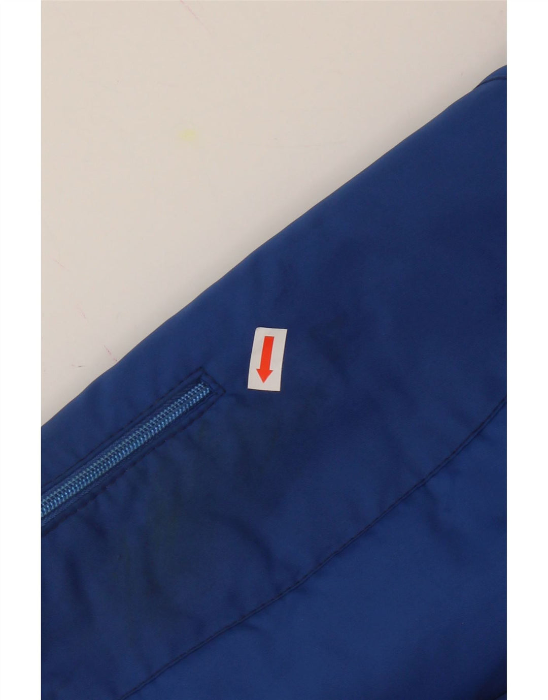 VINTAGE Mens Padded Bomber Jacket IT 52 XL Blue Vintage Vintage and Second-Hand Vintage from Messina Hembry 
