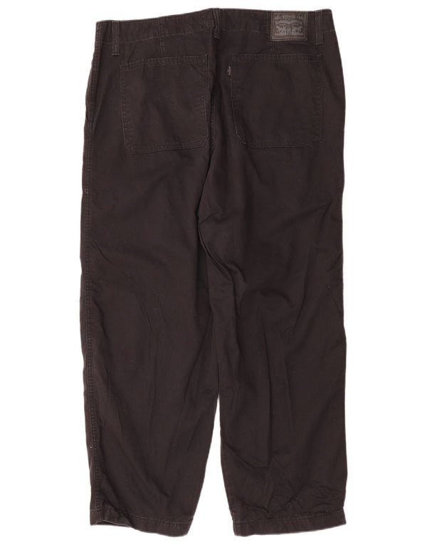 LEVI'S Pantalones chinos holgados para hombre W32 L27 Algodón negro