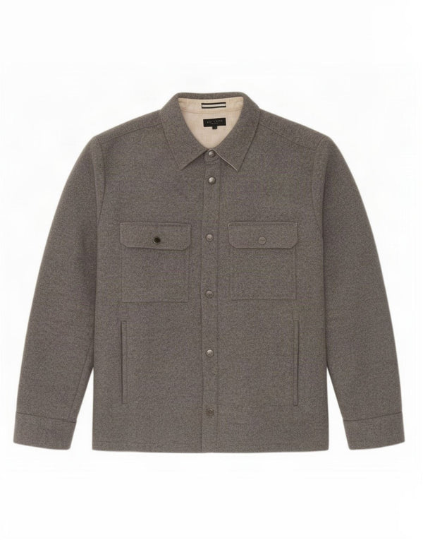 Ted Baker Chaqueta Bomber para Hombre Talla 5 XL Lana Gris