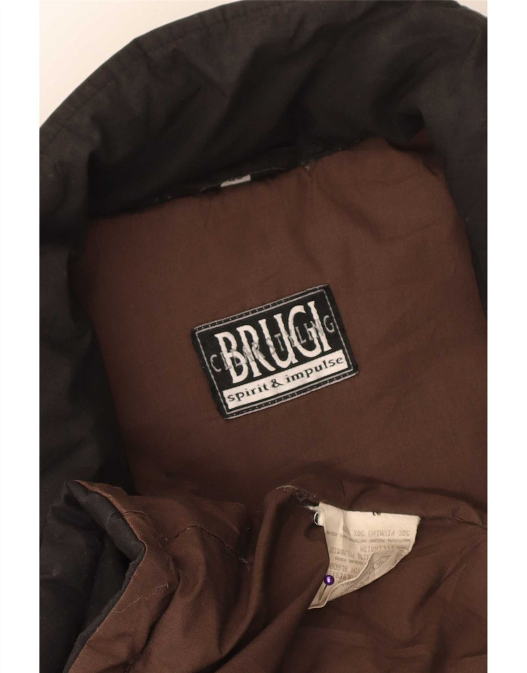 Brugi Abrigo acolchado para mujer IT 46 Large Poliéster negro