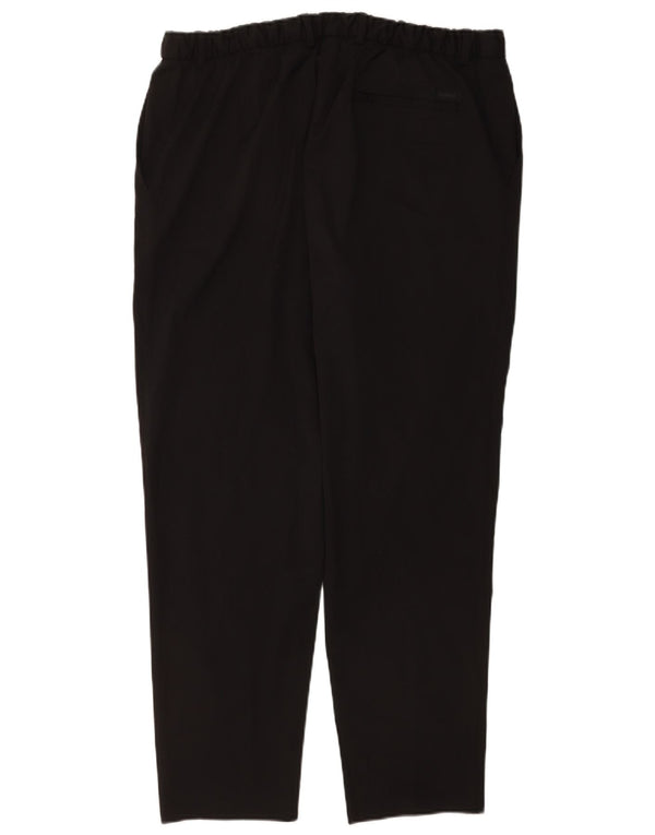 Calvin Klein Pantalones chinos cónicos para hombre W36 L30 Poliéster negro