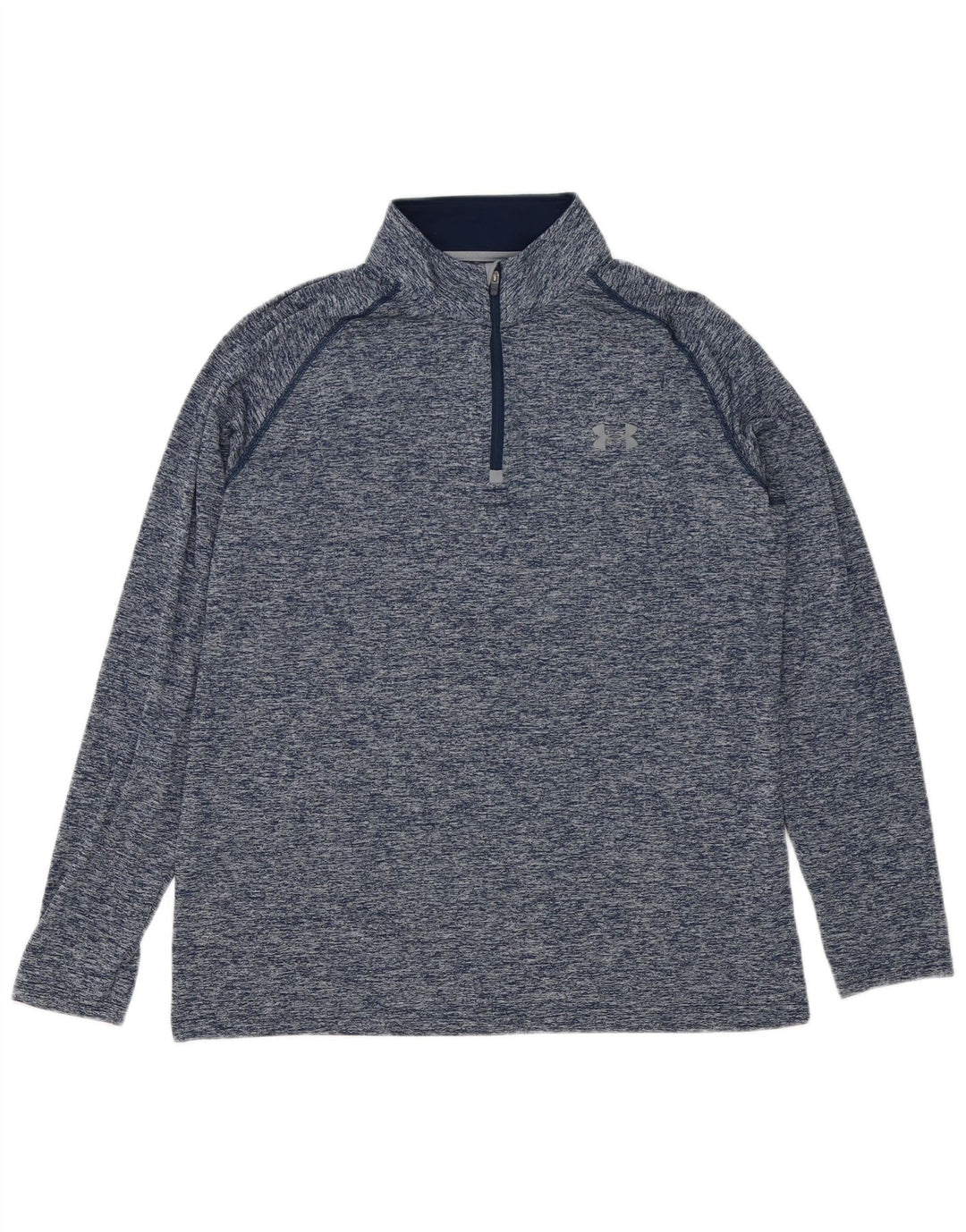 Under Armour Hombre Heat Gear Jersey Chándal Top Grande Azul Moteado