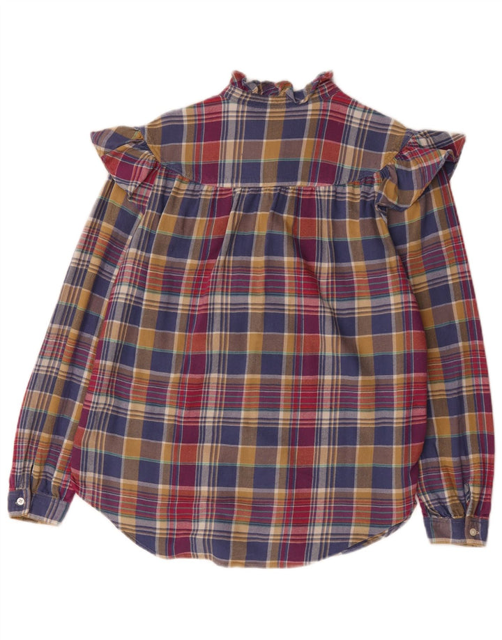 Polo Ralph Lauren - Camisa con volantes para mujer, talla 10, talla grande, multicolor