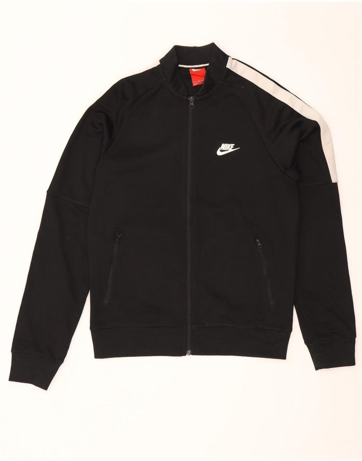 Nike - Chaqueta de chándal para hombre, talla pequeña, color negro, poliéster