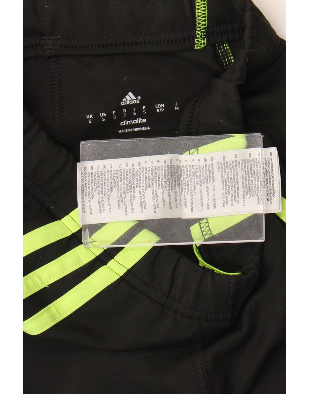 Adidas Leggings Climalite para mujer Reino Unido 10 Pequeño Poliéster negro