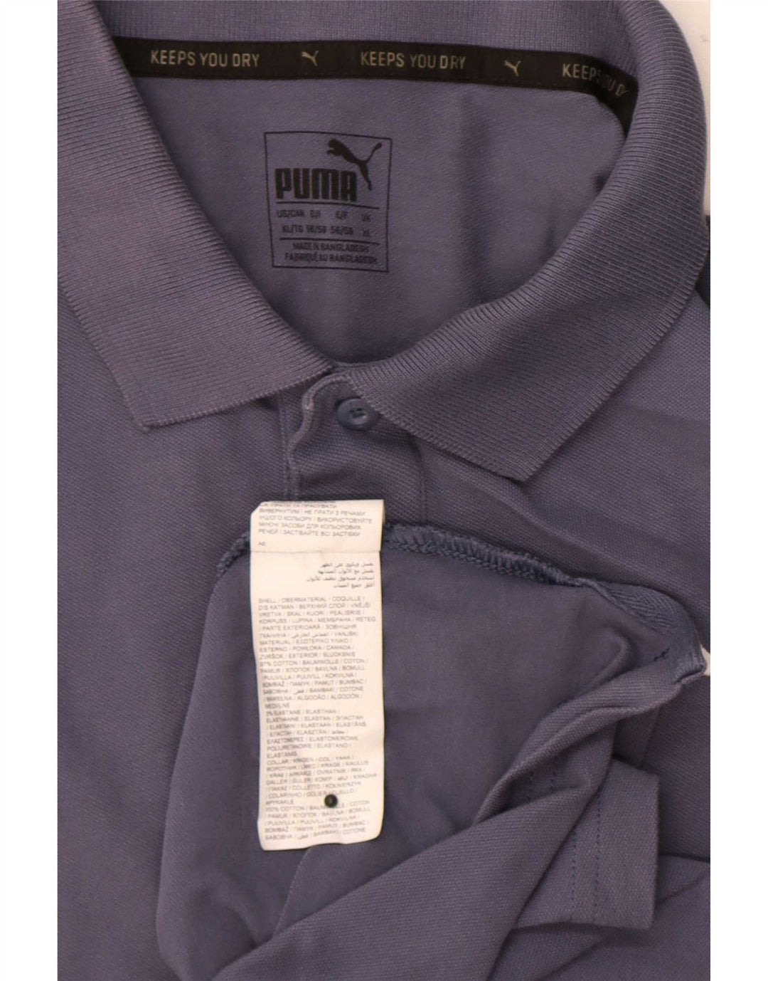 Polo Puma Hombre XL Algodón Gris