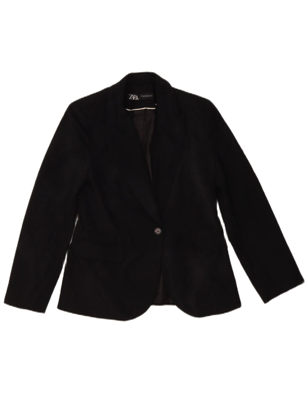 Zara Chaqueta Blazer De 1 Botón para Mujer EU 38 Small Black