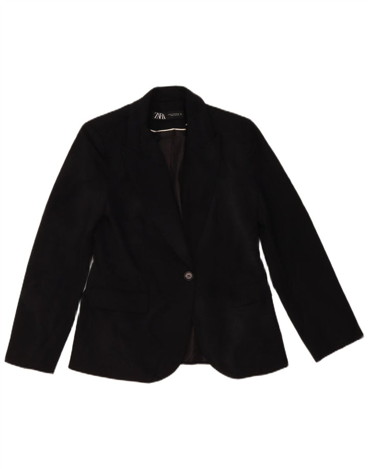 Zara Chaqueta Blazer De 1 Botón para Mujer EU 38 Small Black