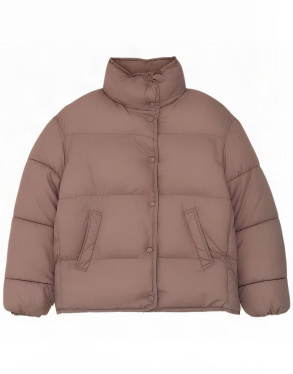 Zara Chaqueta Acolchada Extragrande Mujer UK 6 XS Rosa Poliéster