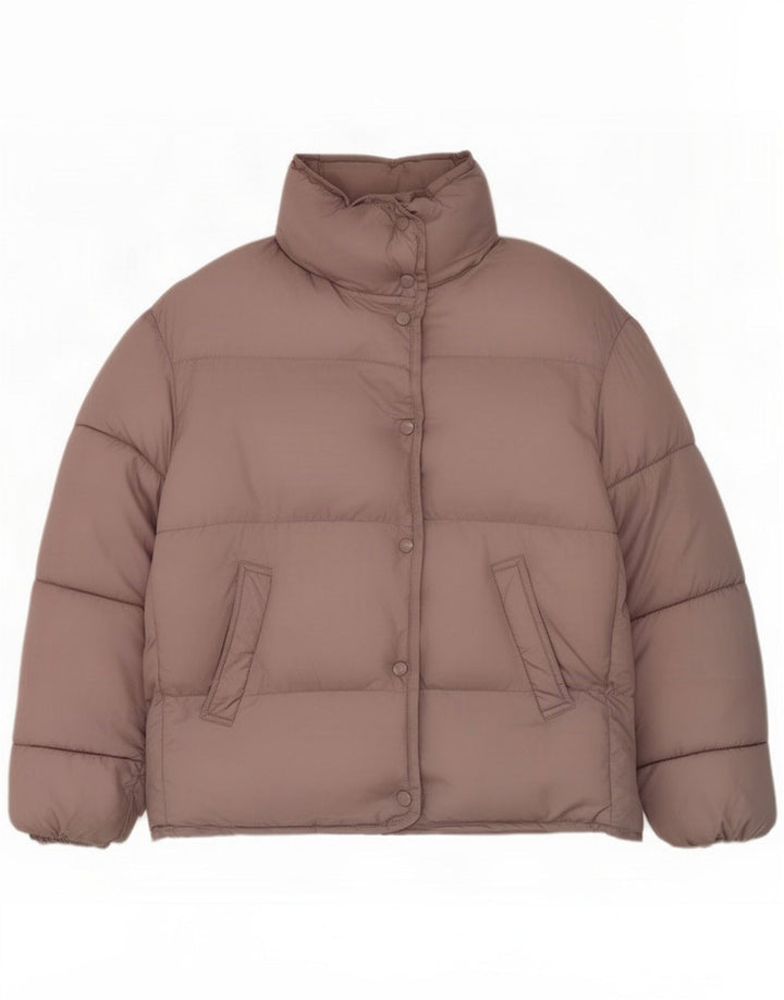 Zara Chaqueta Acolchada Extragrande Mujer UK 6 XS Rosa Poliéster