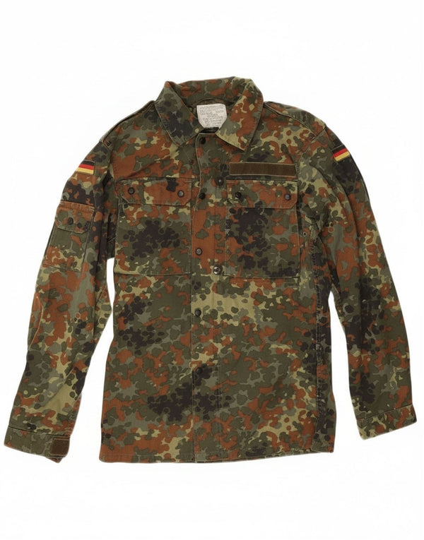 Vintage hombres Alemania chaqueta militar Reino Unido 38 medio caqui camuflaje algodón