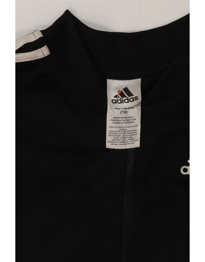 ADIDAS Chaqueta Chándal Niño 15-16 Años XL Negro Poliéster