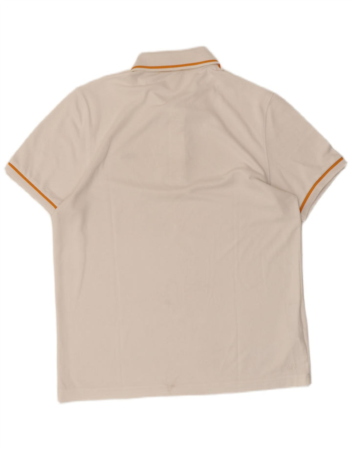 Polo LACOSTE Hombre Mediano Blanco Poliéster