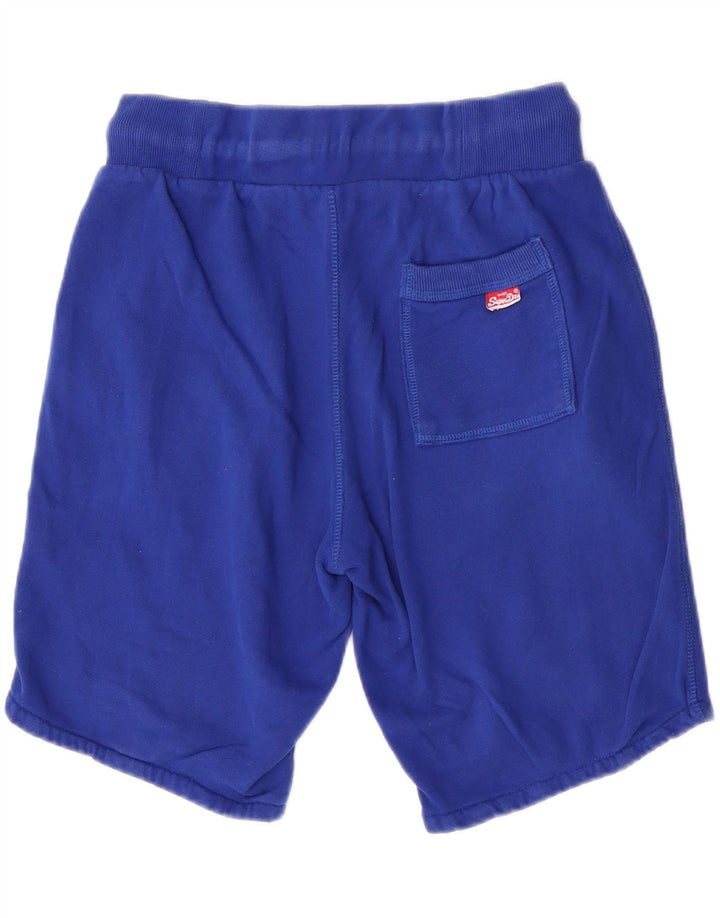 Superdry Shorts deportivos con estampado gráfico de algodón azul medio para hombre