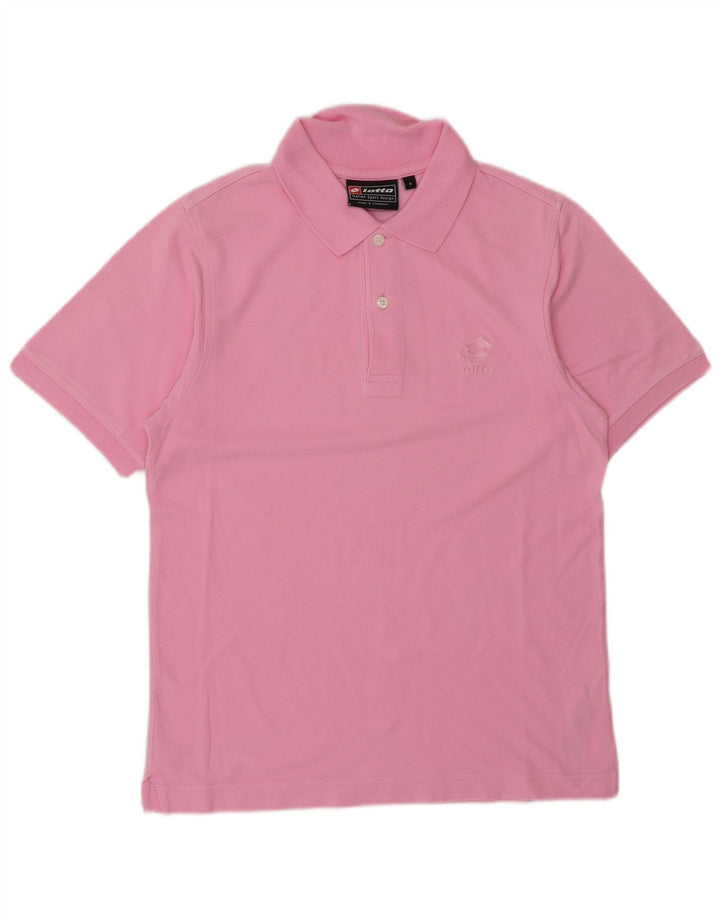 Polo Lotto Hombre Small Rosa Algodón