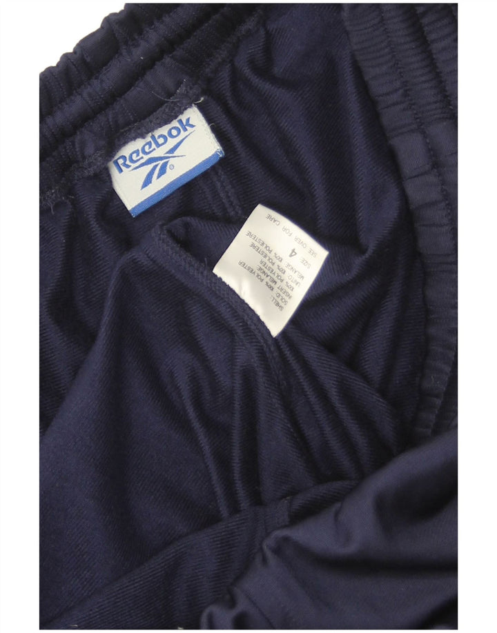 Pantalones de chándal Reebok Hombre Azul marino medio Colorblock Poliéster