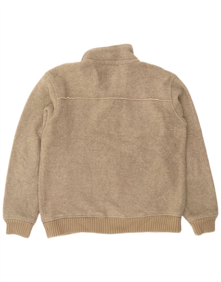 Marks & Spencer Chaqueta de chándal azul Harbor para hombre, talla grande, moteada en beige