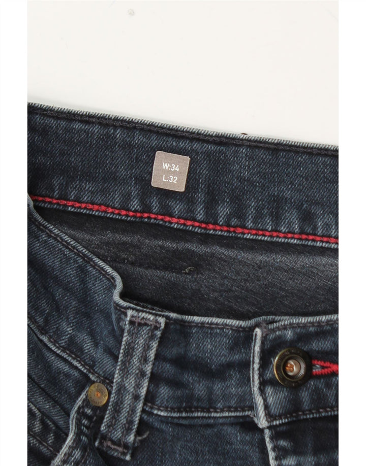 MUSTANG Vaqueros cónicos ajustados de talle medio Tramper para mujer W34 L32 Azul