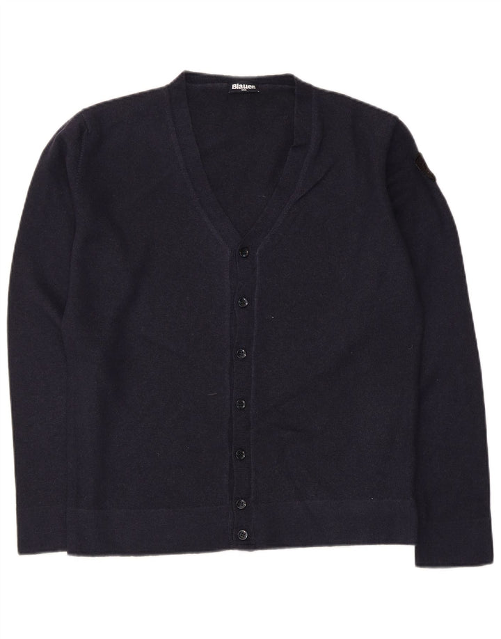 Blauer - Cárdigan para mujer, talla 40, talla grande, lana azul marino
