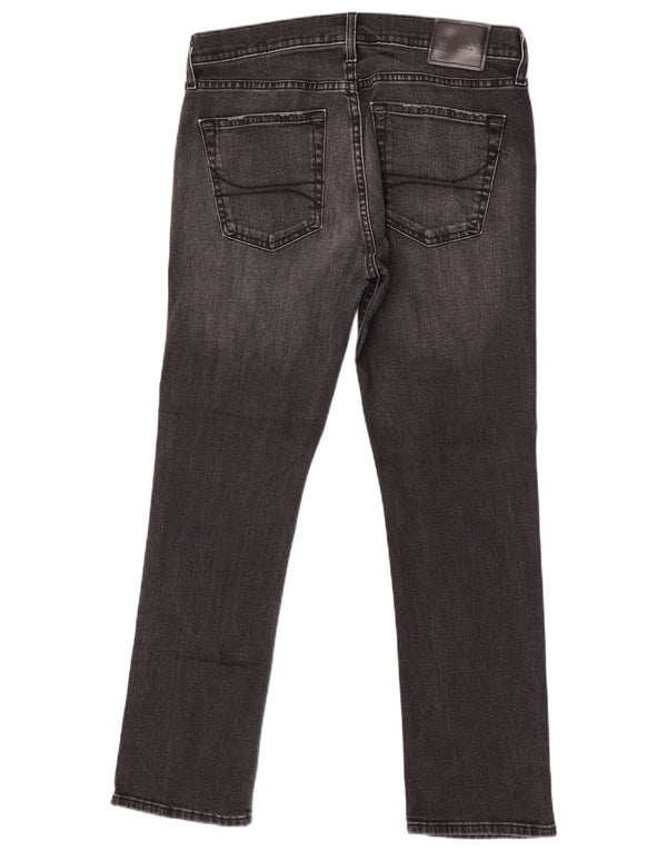 Vaqueros Hollister Hombre Slim Rectos W32 L30 Algodón Gris