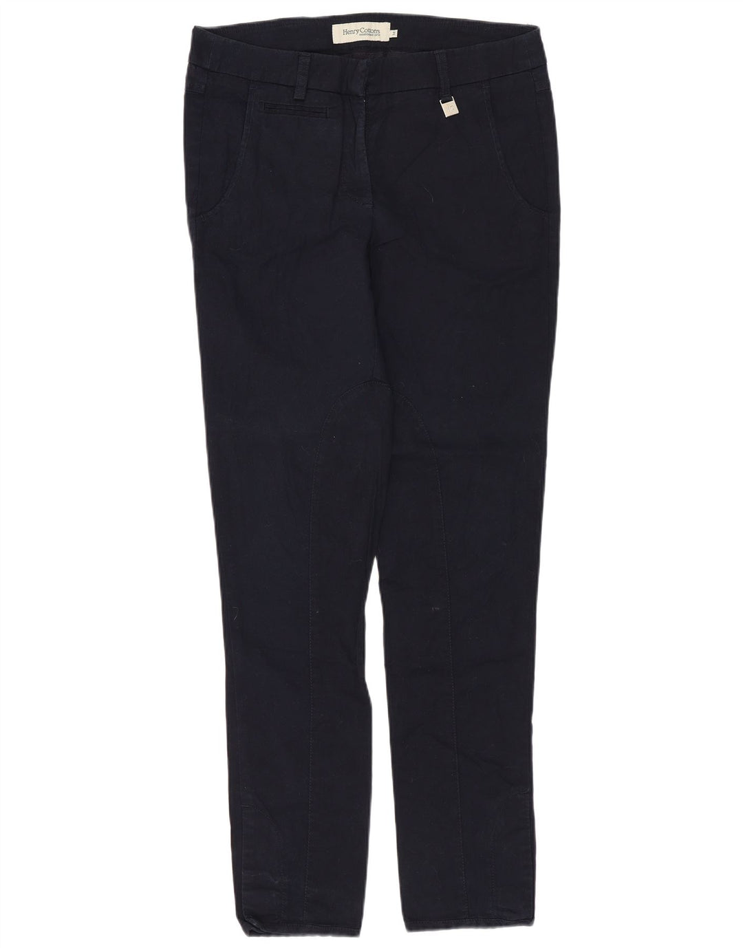 Henry Cottons Pantalones chinos ajustados para mujer EU 38 Medium W28 L28 Azul marino