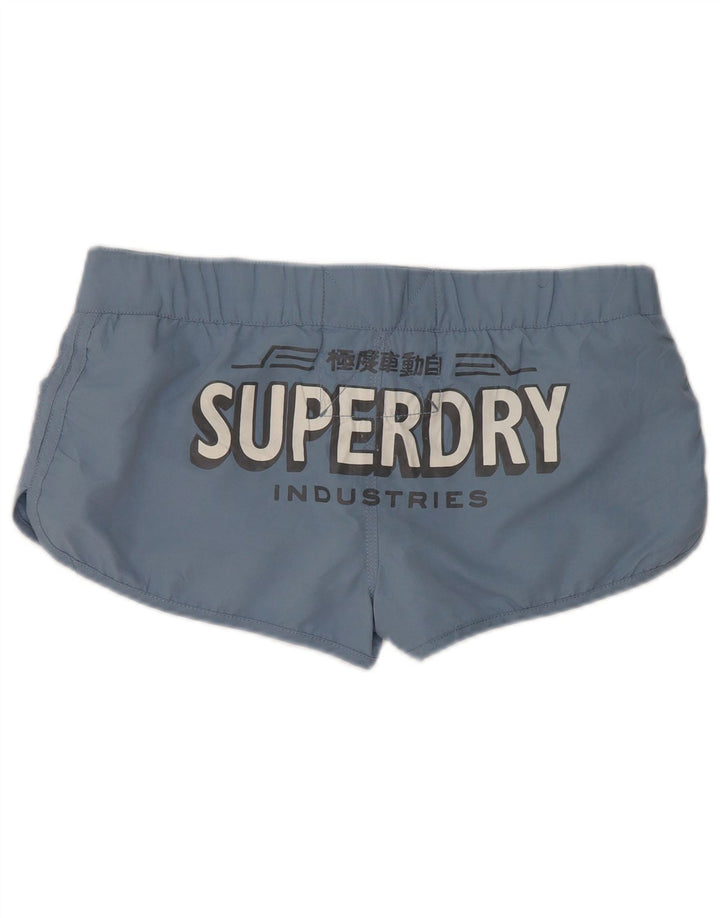 Superdry Shorts De Baño Gráficos Para Mujer UK 46 Poliéster Azul Grande