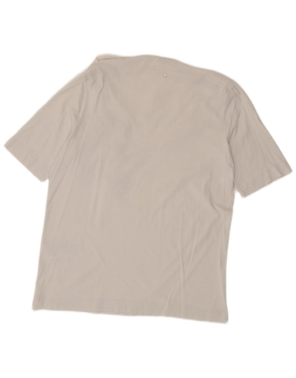 Liu Jo Mujer Camiseta Gráfica Top IT 42 Medium Blanco Algodón