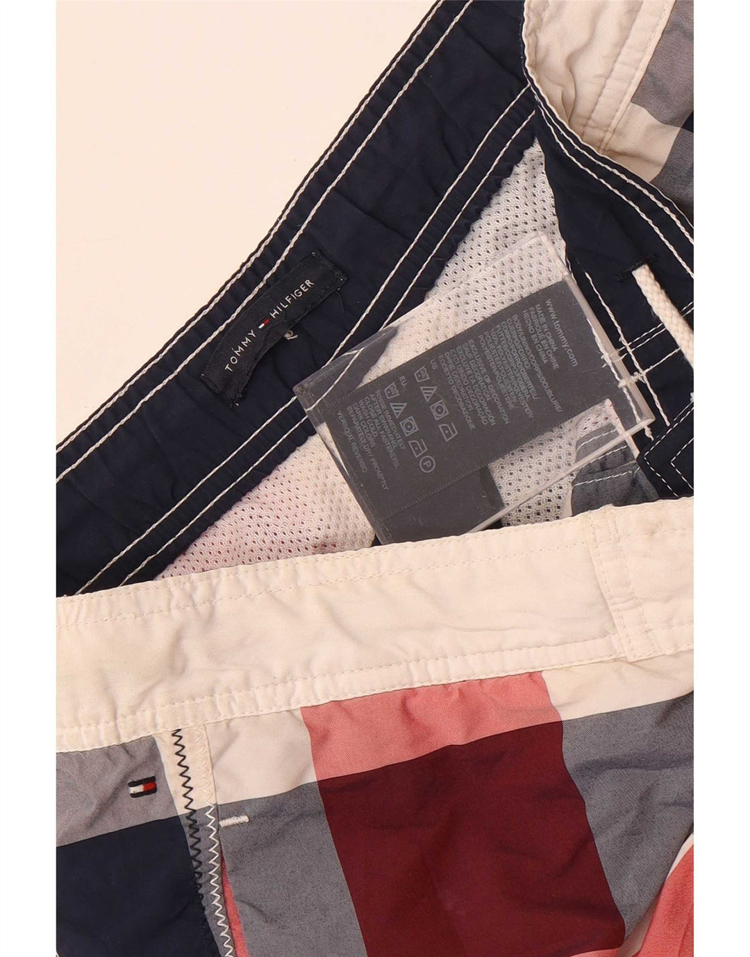 Tommy Hilfiger Bañador corto para niño 13-14 años Cuadros multicolor