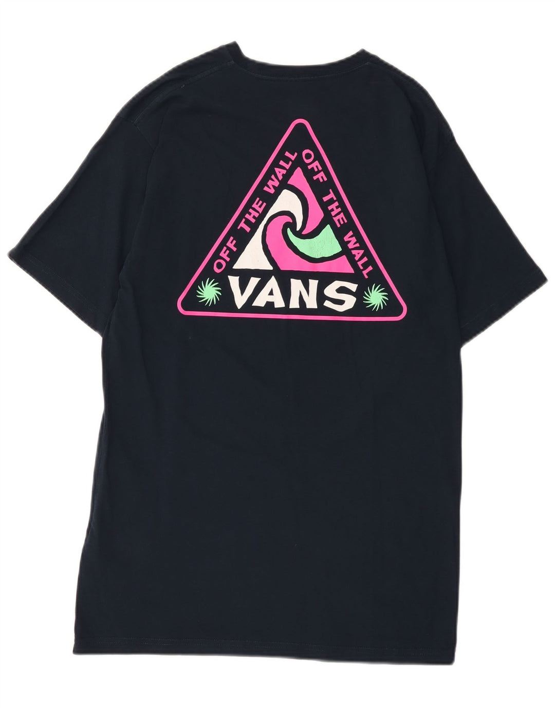 Vans Camiseta con gráfico de ajuste clásico para hombre Top mediano de algodón azul marino