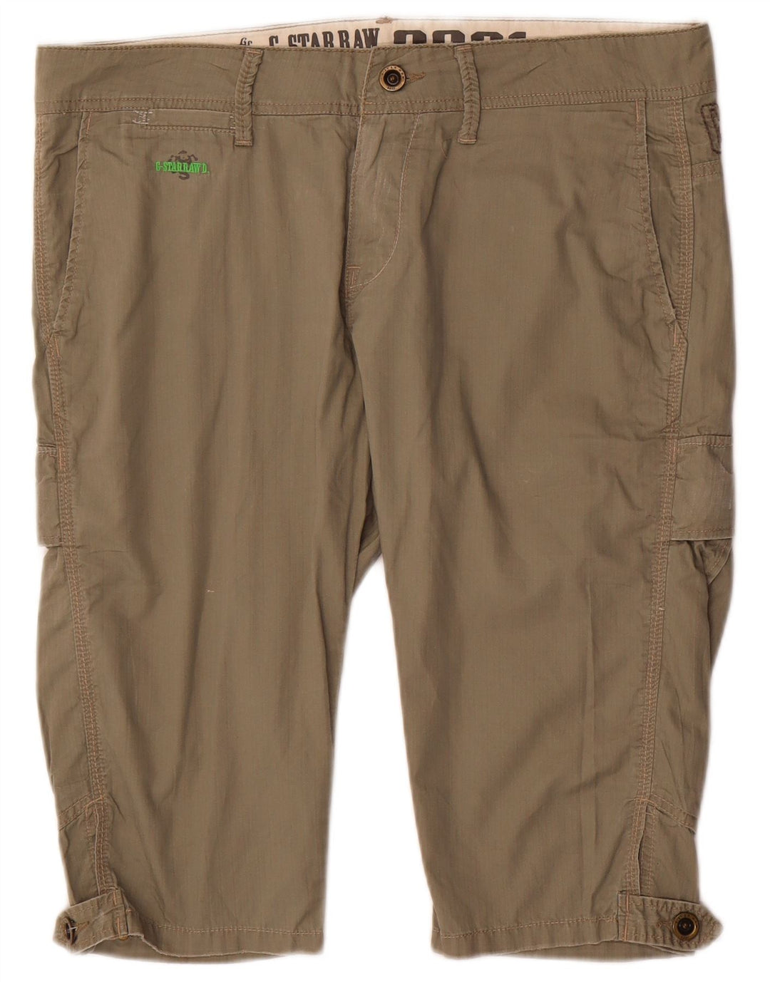 G-Star Bermudas tipo cargo para hombre, talla grande, W34, algodón beige