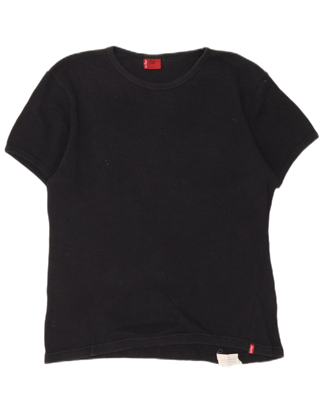 Levi's Hombre Camiseta Top XL Algodón Negro