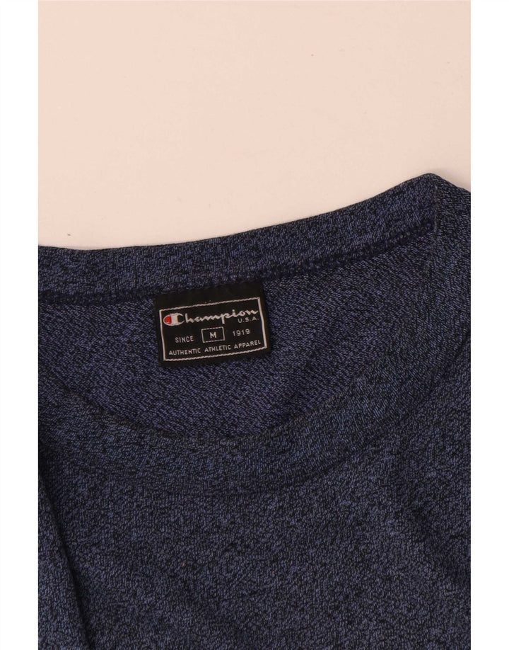Champion Camiseta Gráfica Para Hombre Top Medium Azul Marino Algodón
