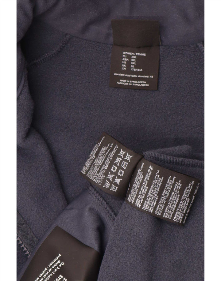 Jack Wolfskin Chaqueta polar para mujer UK 20 2XL Azul marino Poliéster