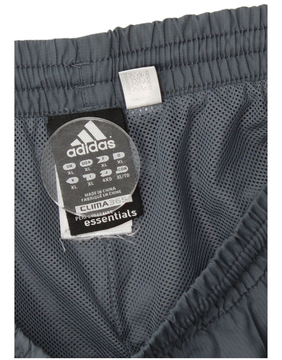 Adidas Hombre Capri Chándal Pantalones XL Gris Poliéster