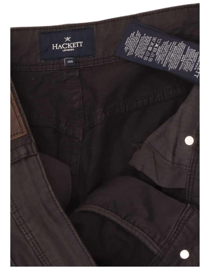 Hackett Mens Slim Casual Pantalones W36 L31 Algodón Marrón