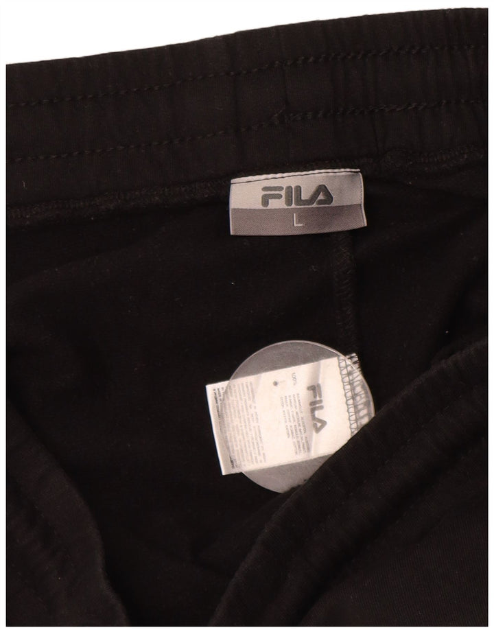 FILA Pantalones de chándal para mujer Joggers UK 44 Large Black Cotton
