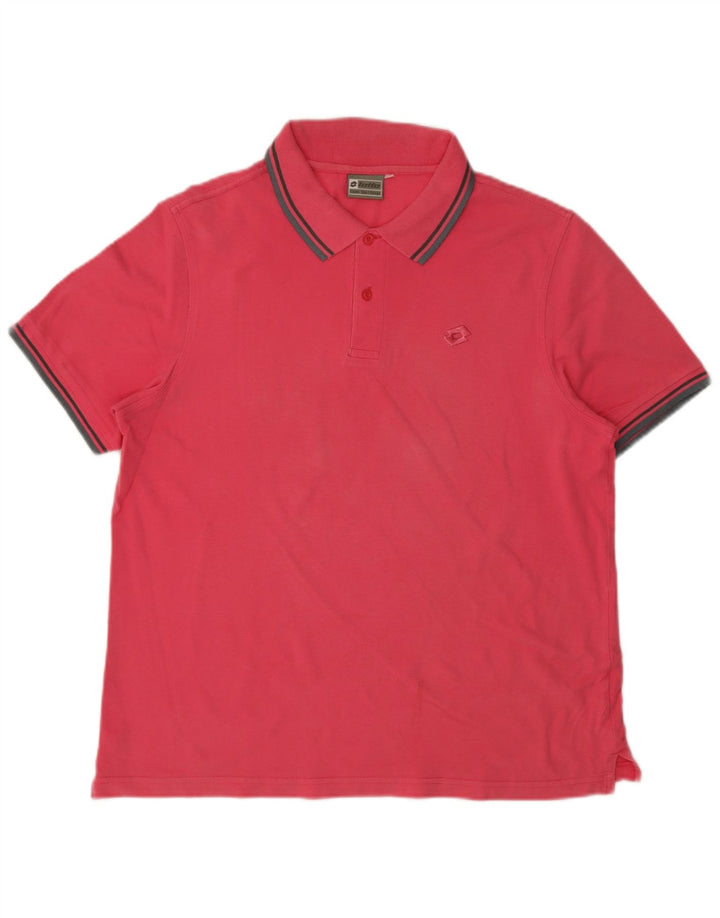 Polo Lotto Hombre Rosa Mediano
