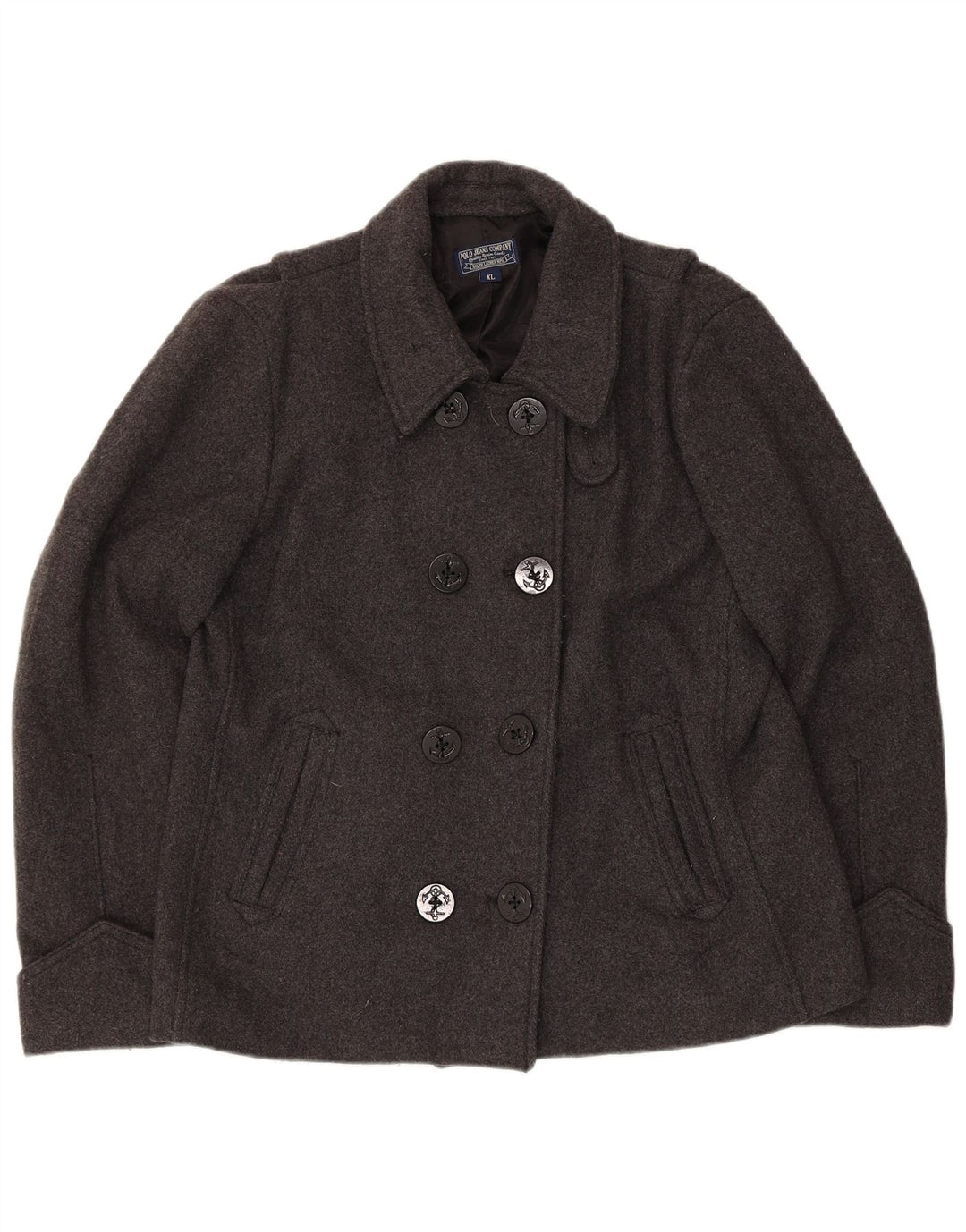 Polo Ralph Lauren Chaquetón para mujer UK 18 XL Lana gris