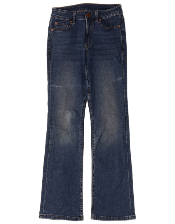 Marks & Spencer Vaqueros acampanados para mujer UK 8 Smal W28 L29 Algodón azul