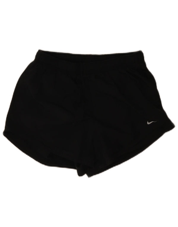 Nike - Pantalones cortos deportivos Dri Fit para mujer, talla 40, talla grande, poliéster negro