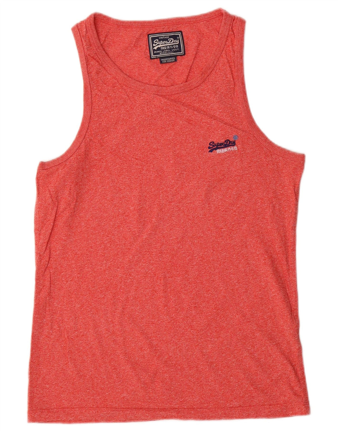 Superdry Camiseta Sin Mangas De Algodón Con Motivos Rojos Medianos
