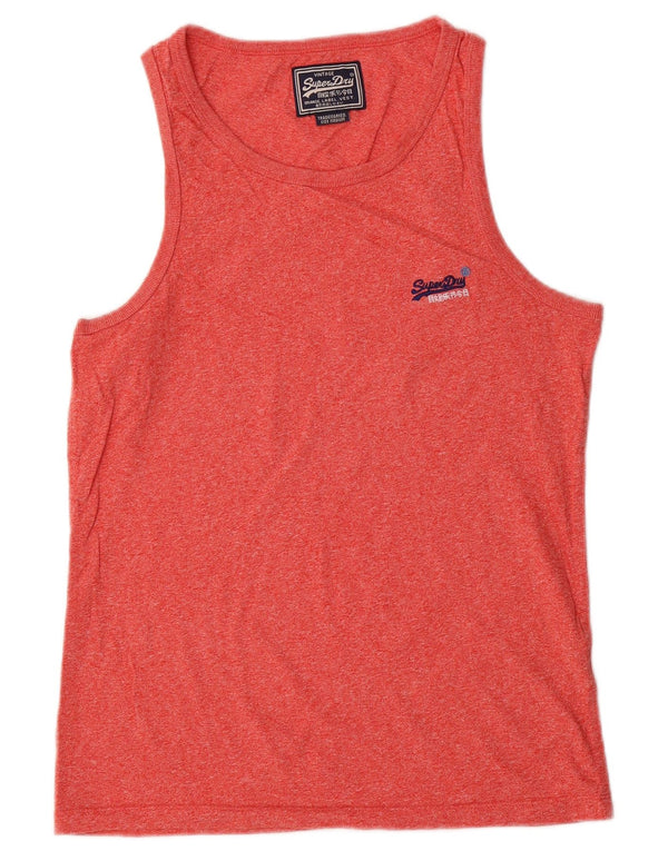 Superdry Camiseta Sin Mangas De Algodón Con Motivos Rojos Medianos