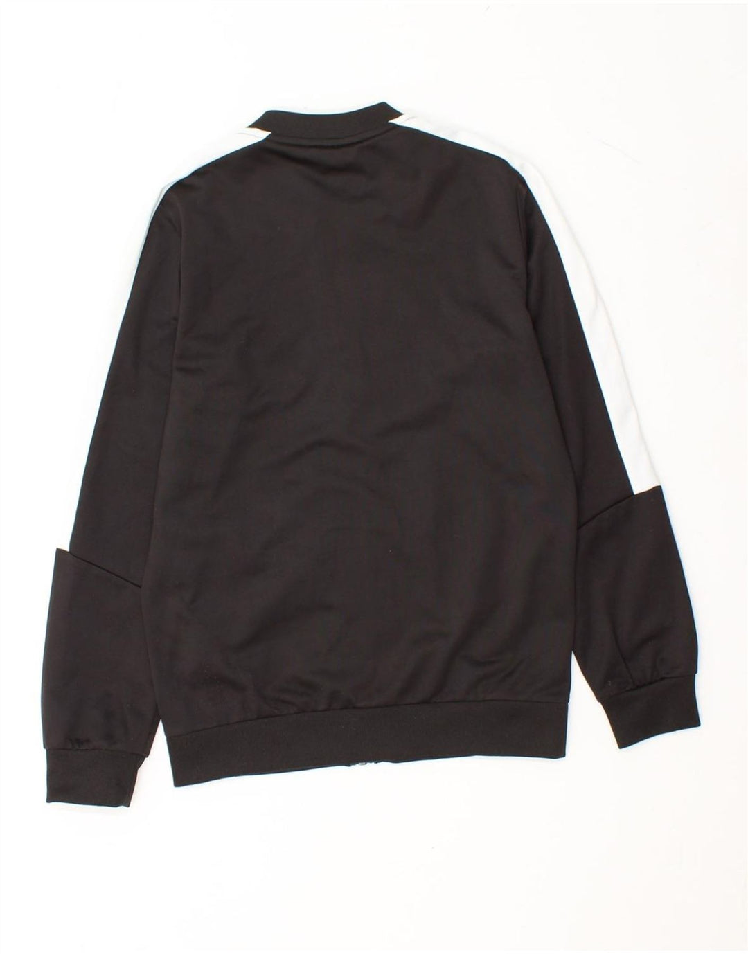 PUMA Boys Graphic Tracksuit Top Jacket 11-12 Years Black Colourblock