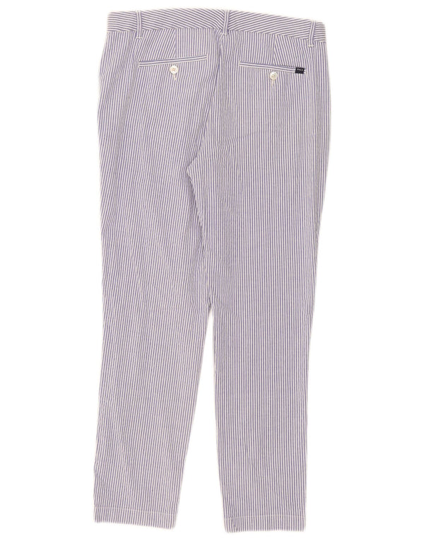 Polo Ralph Lauren Pantalones Chinos para Mujer EU 8 Medium W38 L28 Azul Pinstripe