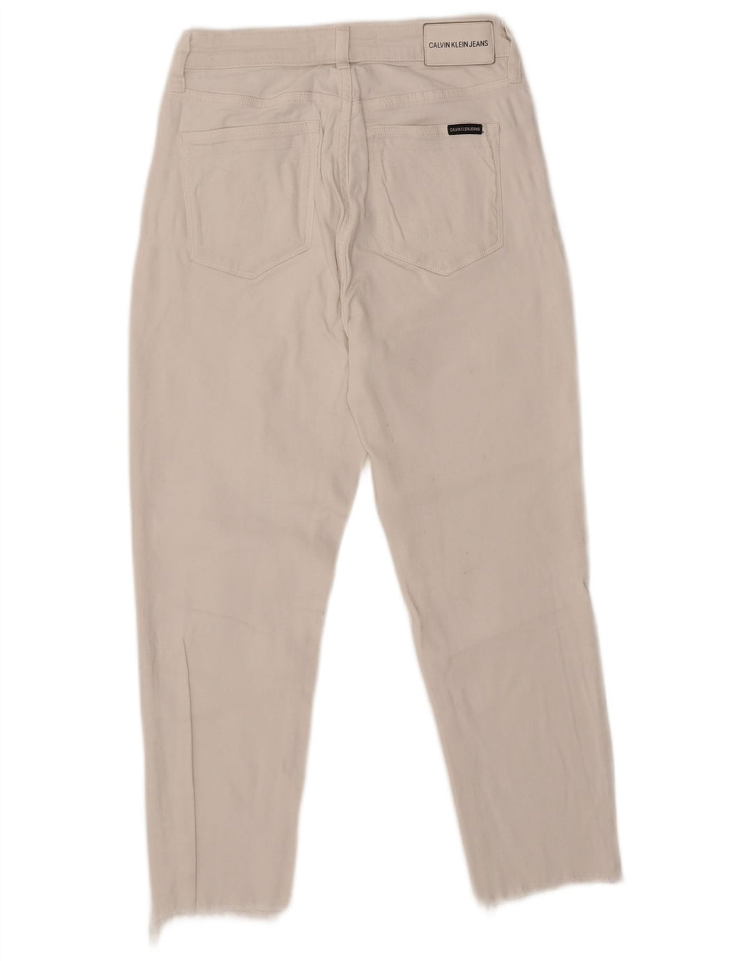 Vaqueros cropped para mujer CALVIN KLEIN W30 L24 Algodón blanco