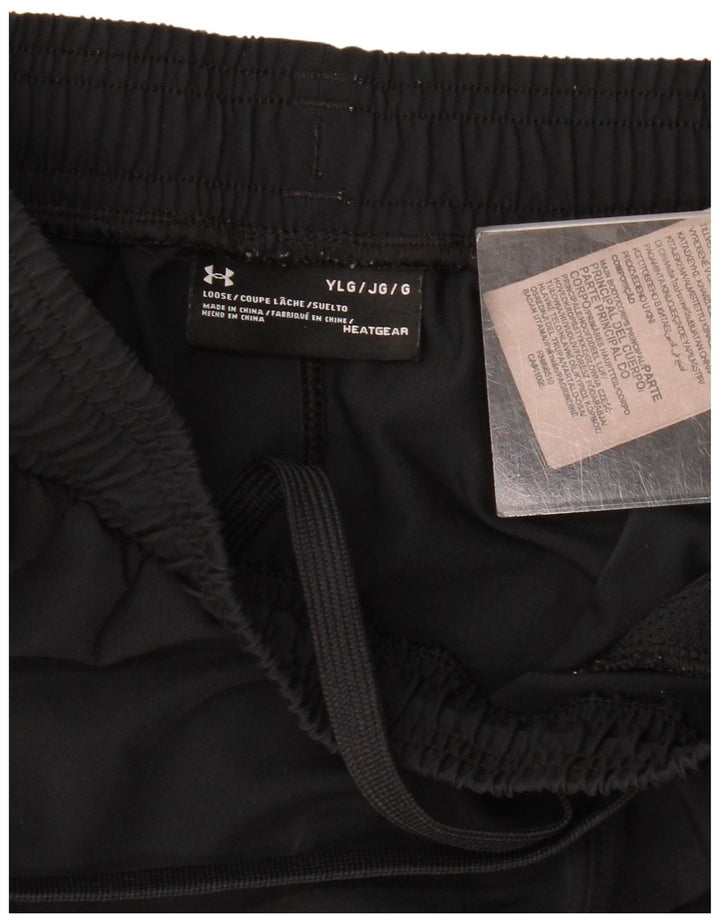 UNDER ARMOUR Pantalones cortos deportivos Heat Gear Graphic para niños 11-12 años Grande Negro