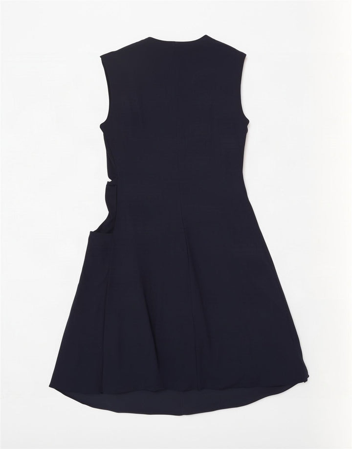 Max&Co. Vestido evasé sin mangas para mujer UK 44 Large Poliamida azul marino