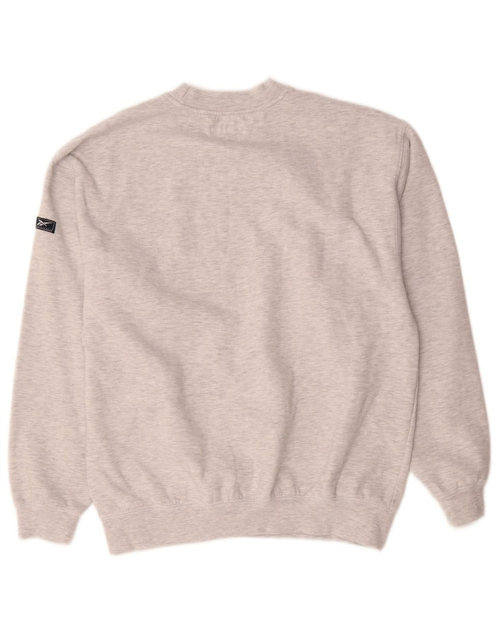 Reebok Hombre Sudadera Jumper Small Gris Moteado Poliéster