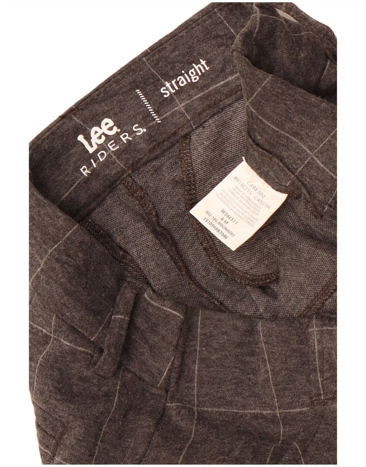 Lee - Pantalones chinos rectos para mujer, talla 8, mediana, W30, L32, color gris