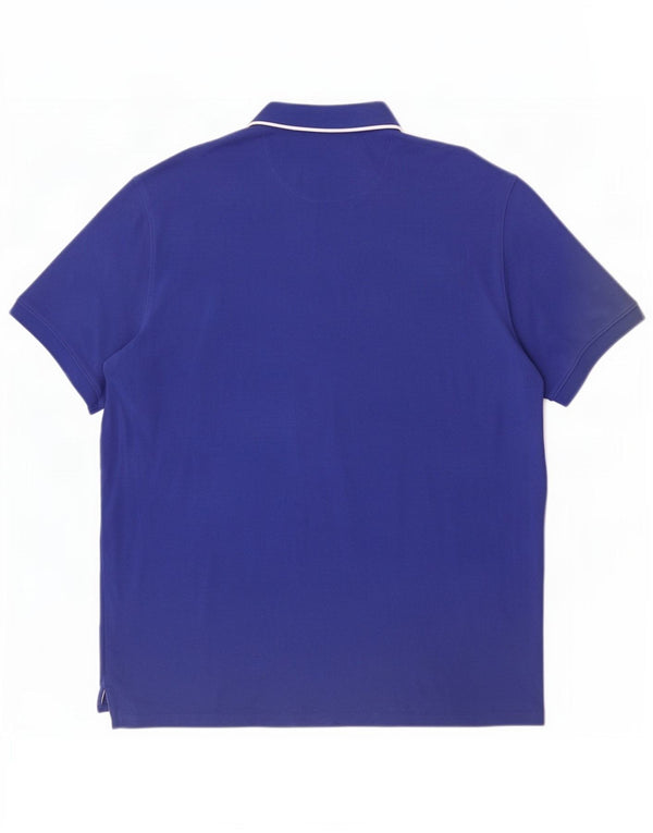Massimo Dutti Polo Hombre 2XL Azul Algodón